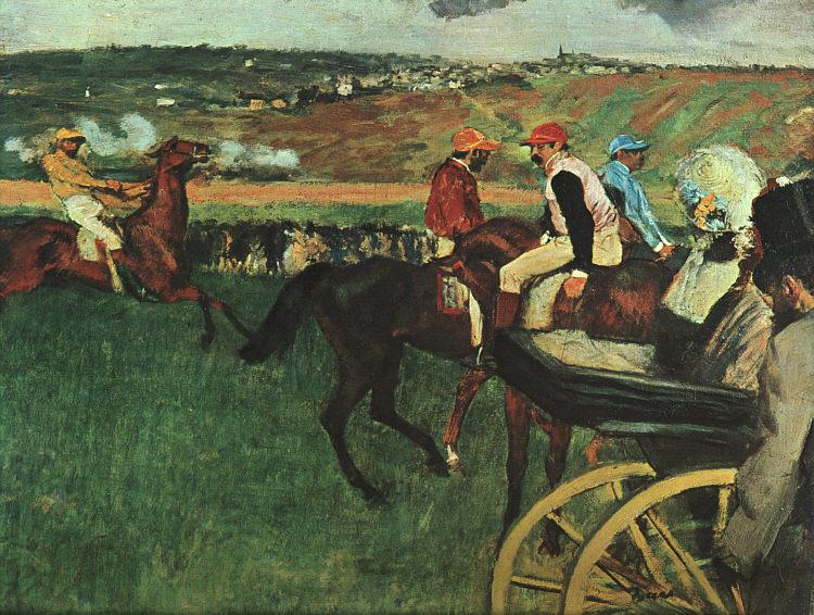 Edgar Degas At the Races Sweden oil painting art